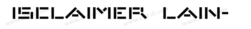 Disclaimer Plain字体转换